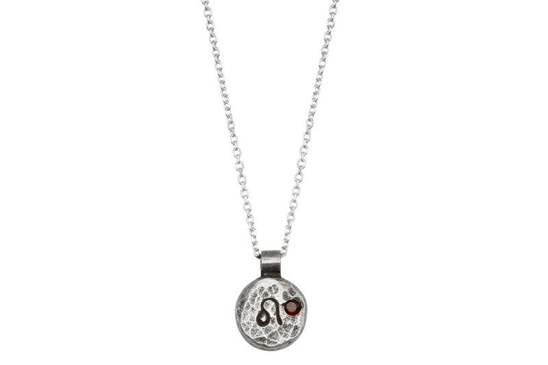 Elements leo zodiac necklace- sterling silver necklace Amanda K Lockrow 