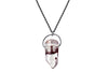 Tara necklace - Hematite Phantom Quartz crystal necklace necklace Amanda K Lockrow 