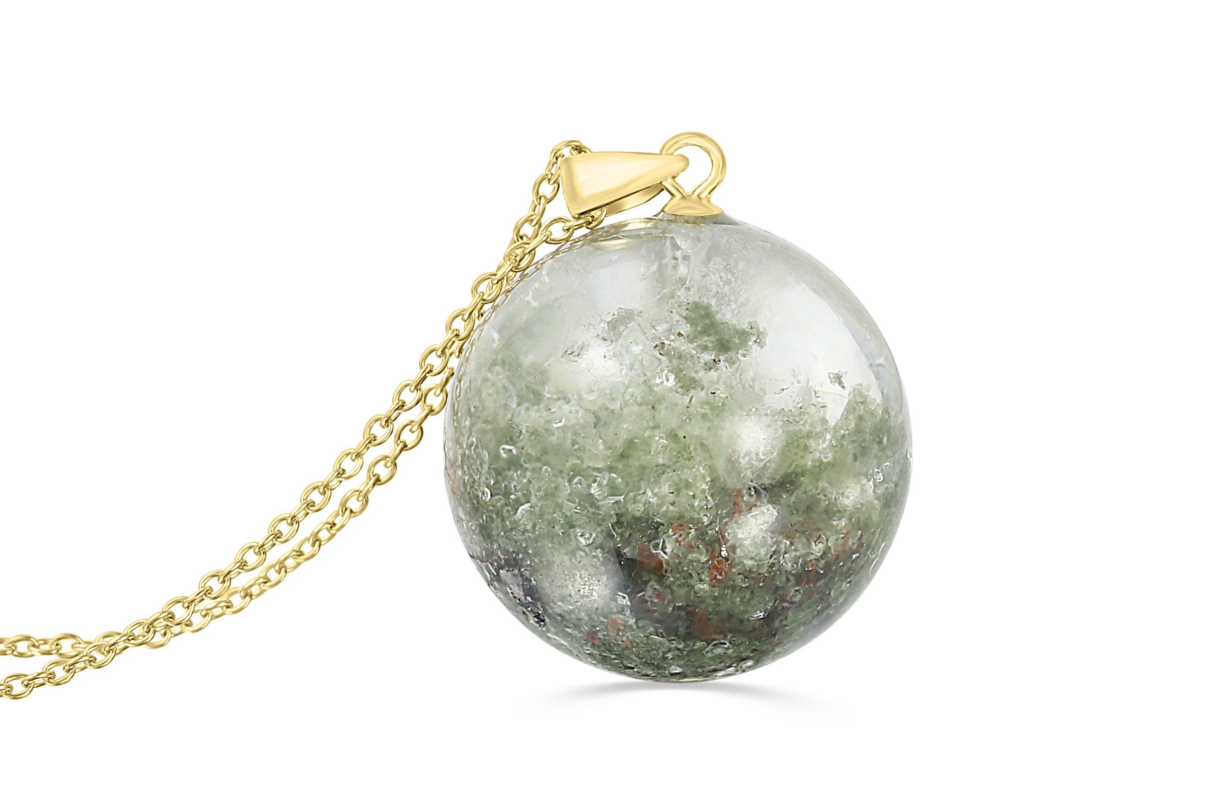 Garden quartz with mica sphere necklace - Aislinn Collection necklace Amanda K Lockrow 