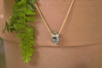 Tara necklace - Tibetan Quartz floating crystal necklace necklace Amanda K Lockrow 