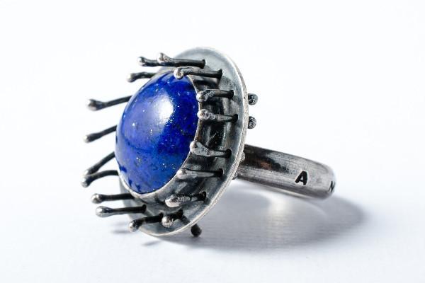 A new beginning sterling silver and lapis lazuli ring ring Amanda K Lockrow 