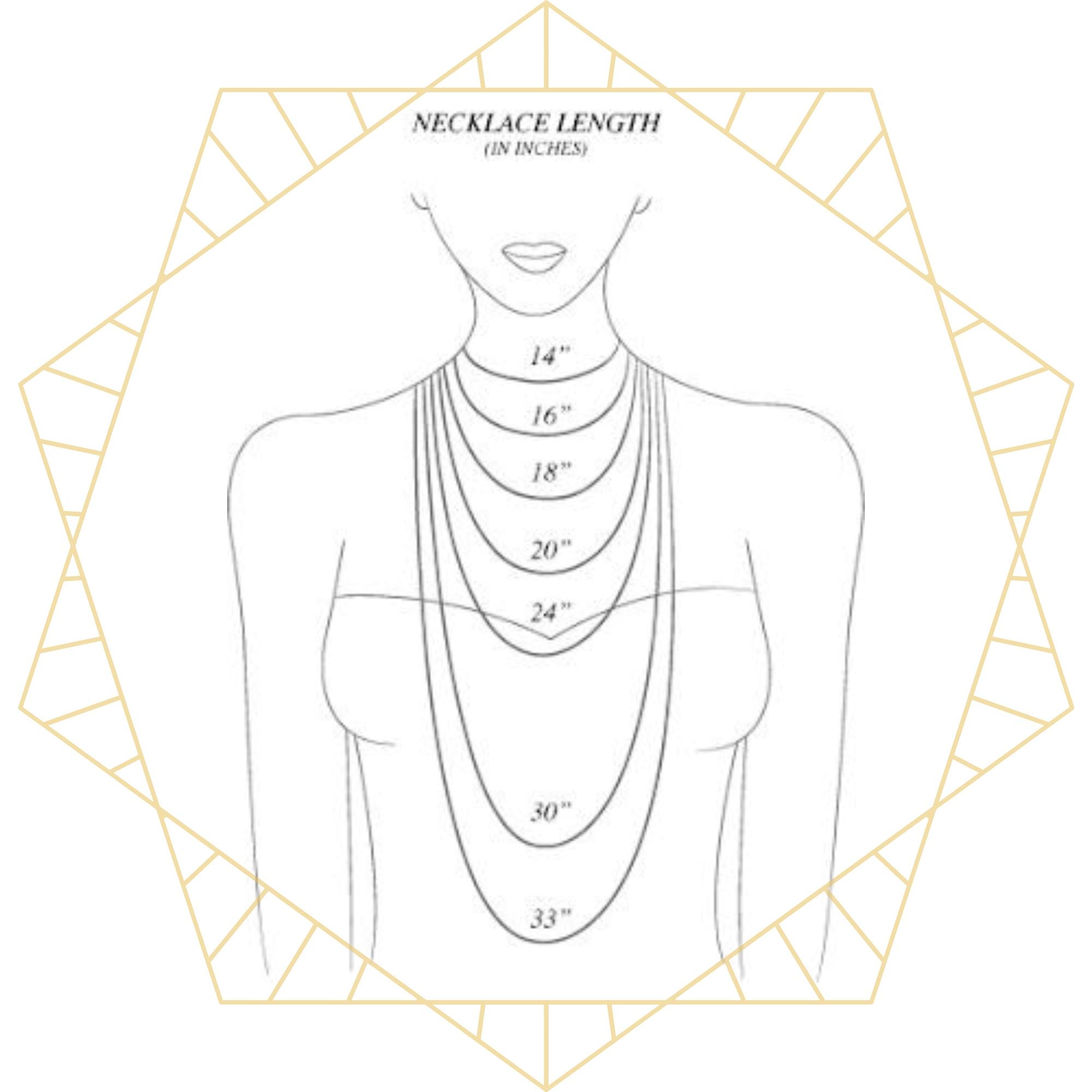 Necklace Size Guide: Choosing the Perfect Match for Your Neckline |  LOVELEMENTS Jewelry