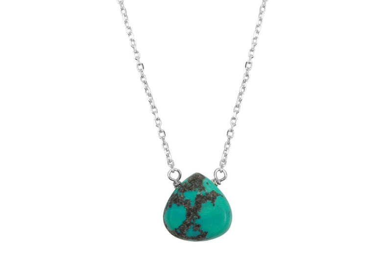 Turquoise Little Rock Sterling Silver Necklace necklace Amanda K Lockrow 