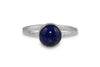 Lapis Lazuli 8mm sterling silver stacking ring ring Amanda K Lockrow 
