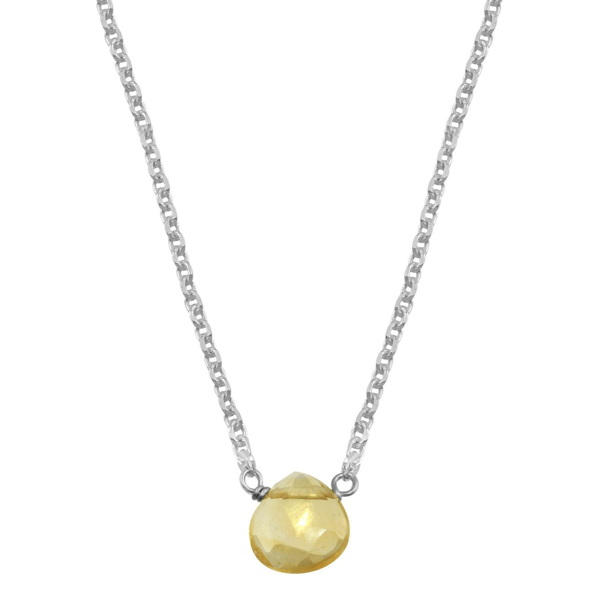 Citrine little rock sterling silver necklace necklace Amanda K Lockrow 