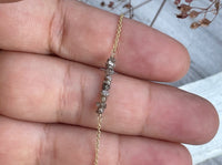 Elements- Rustic diamond gold filled adjustable chain bracelet bracelet Amanda K Lockrow 