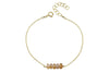Elements- Zircon 5 stone gold filled adjustable chain bracelet bracelet Amanda K Lockrow 
