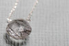 Tourmalinated quartz little rock sterling silver necklace necklace Amanda K Lockrow 
