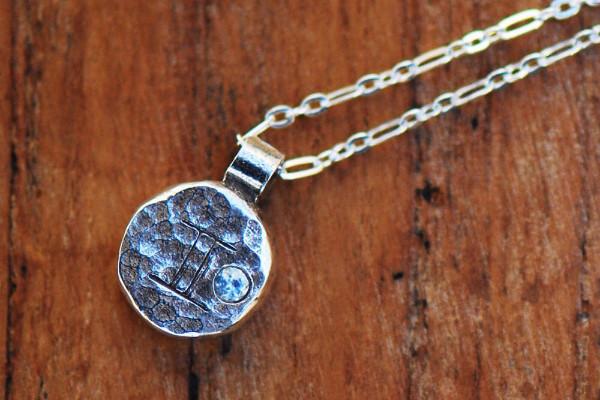 Elements gemini zodiac necklace- sterling silver necklace Amanda K Lockrow 