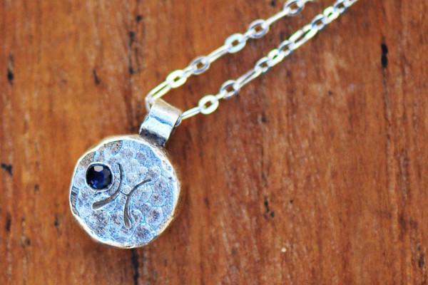 Elements pisces zodiac necklace- sterling silver necklace Amanda K Lockrow 