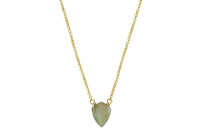 Labradorite little shield 14k yellow gold filled necklace - Little Rock collection necklace Amanda K Lockrow 