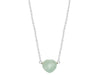 Aquamarine tiny heart silver necklace - Tiny hearts collection necklace Amanda K Lockrow 