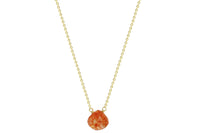 Sunstone little rock necklace - sterling silver or gold filled necklace Amanda K Lockrow 