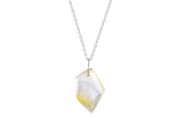 Rutilated quartz crystal geo necklace necklace Amanda K Lockrow