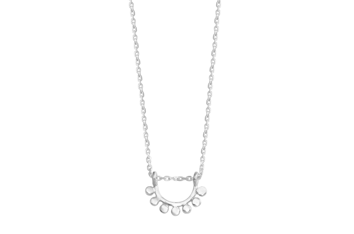 Sterling silver dainty sunrise necklace necklace Amanda K Lockrow 