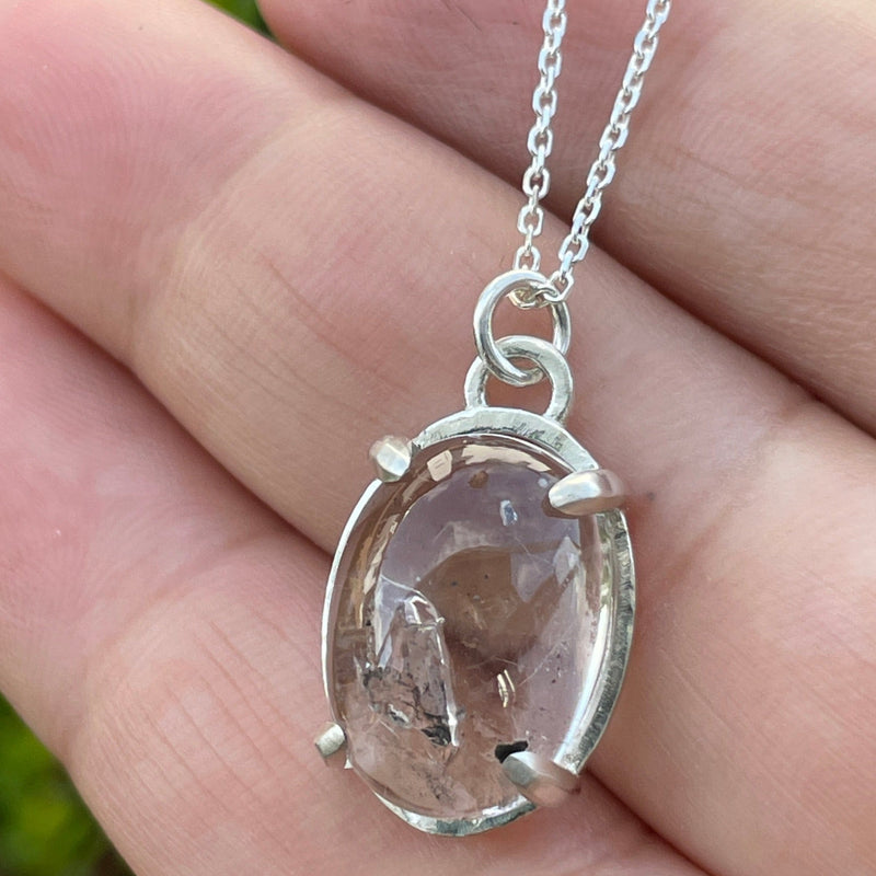 Stone in Stone Quartz Necklace - sterling silver | Aislinn Collection necklace Amanda K Lockrow