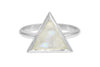 I Am Divine rainbow moonstone triangle ring ring Amanda K Lockrow 